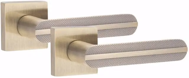 Golden Grace Brass Door Handles in Gold and Bronze