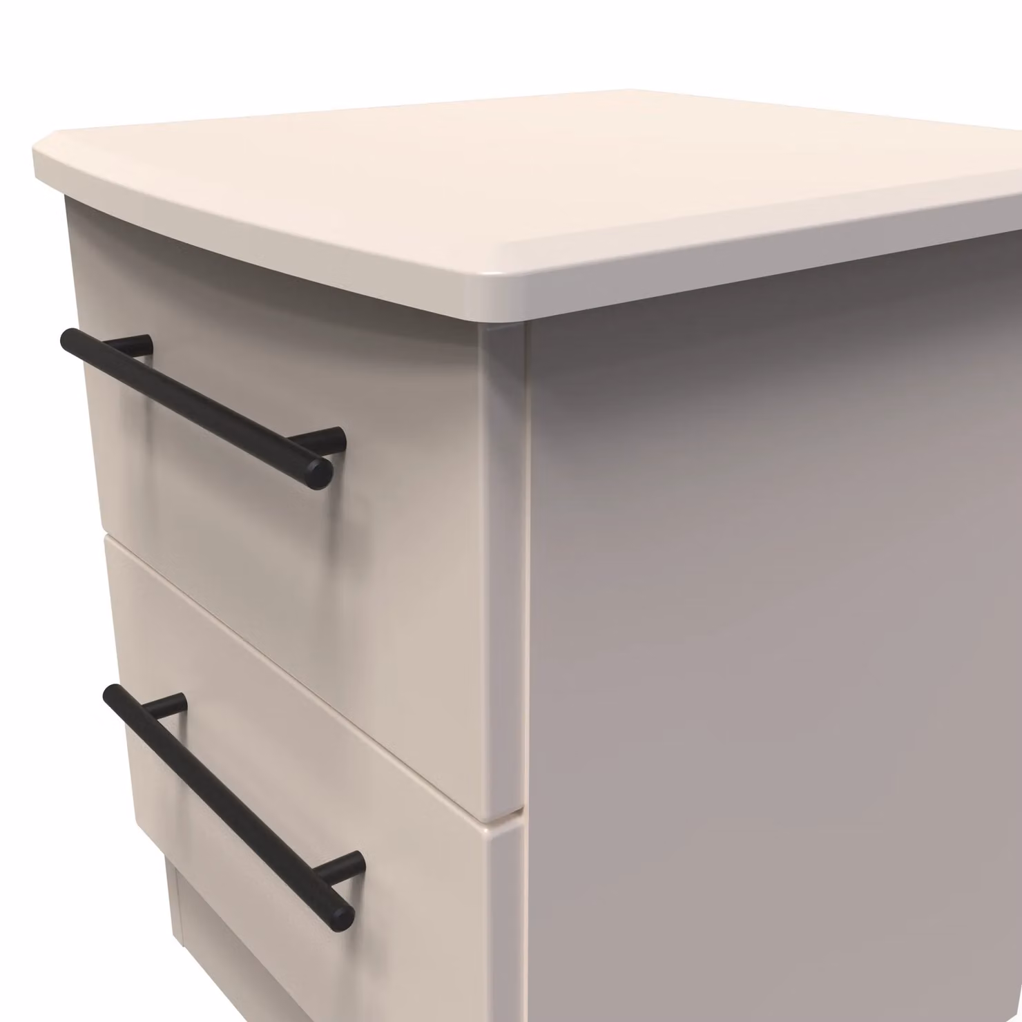 2 U Howard Ready Assembled 2 Drawer Bedside Cabinet in Taupe – 2