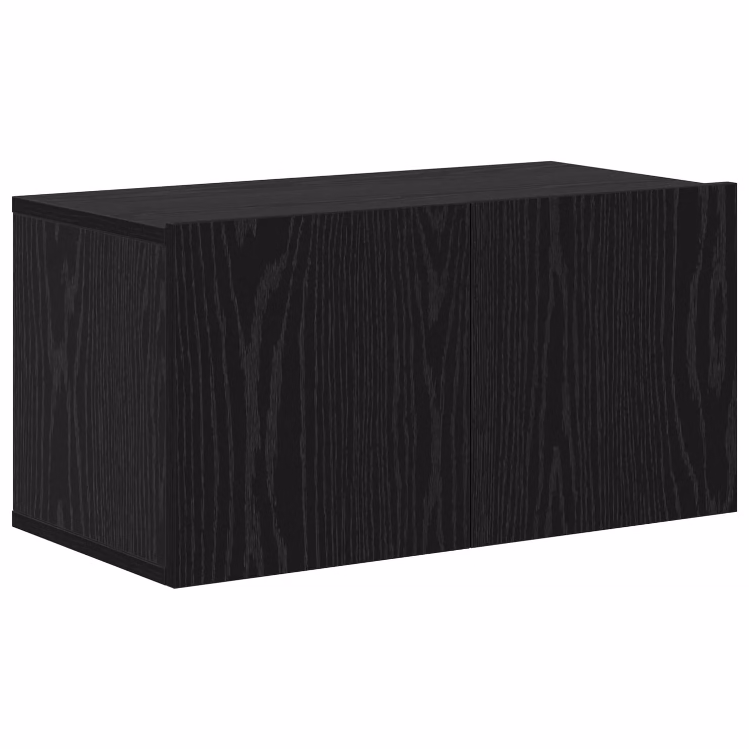 Berkfield Home Rustic Black Oak TV Cabinet with 5 Shelves, W/D/H: 30.5 x 30 x 90 cm – 4