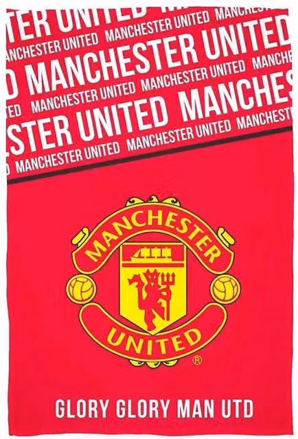 Manchester United FC Red Fleece Crest Blanket – 1