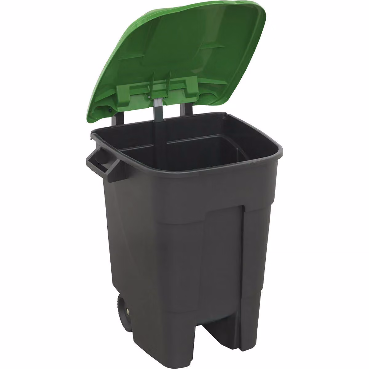 Loops 100 Litre Capacity Wheelie Bin with Flip Lid in Green – 2