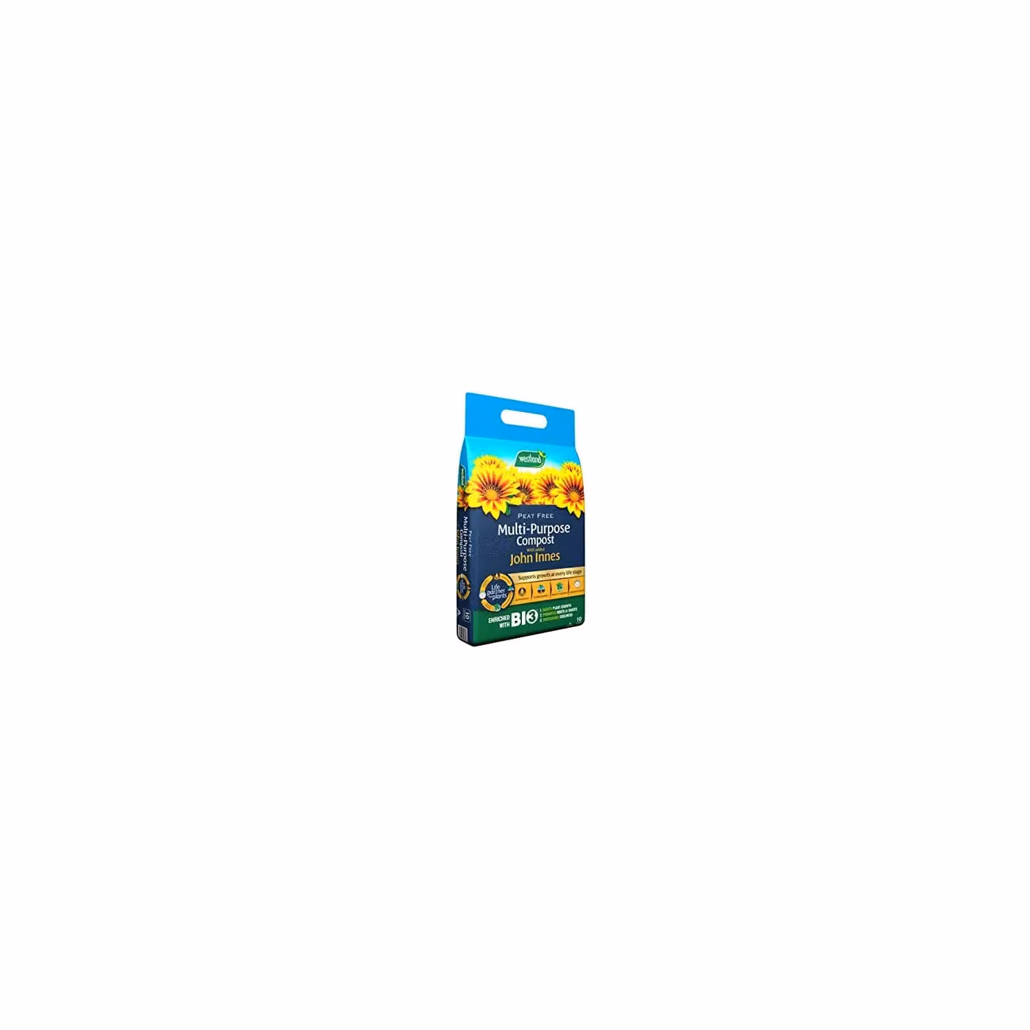 Westland Peat Free Multi-Purpose Compost with John Innes, 10 kg, Blue – 2