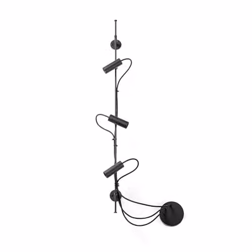 Netlighting Clap Linear LED Outdoor Wall Spotlight, Black Aluminium, IP65, 3000K Warm White – 1