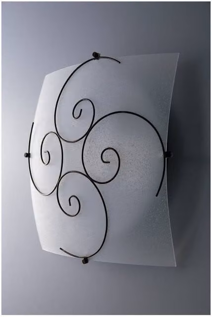 Netlighting Decorative Square Flush Ceiling Light in White, W/D/H: 30 x 30 x 1 cm – 1
