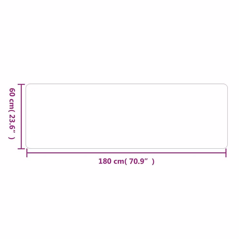 Berkfield Home Anthracite Carpet Runner, W: 60 cm, L: 180 cm – 2