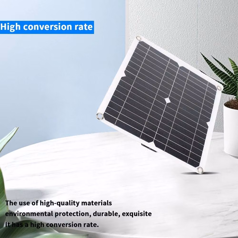 NESTLUNE 600W Solar Panel Kit with 12V Battery and Controller, Black, W: 1000 cm, H: 52 cm – 2