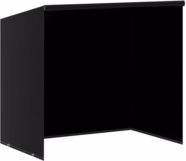 Berkfield Home Water Repellent Swing Bench Covers, 2 Pack, Black, W/D/H: 185 x 117 x 170 cm – 1