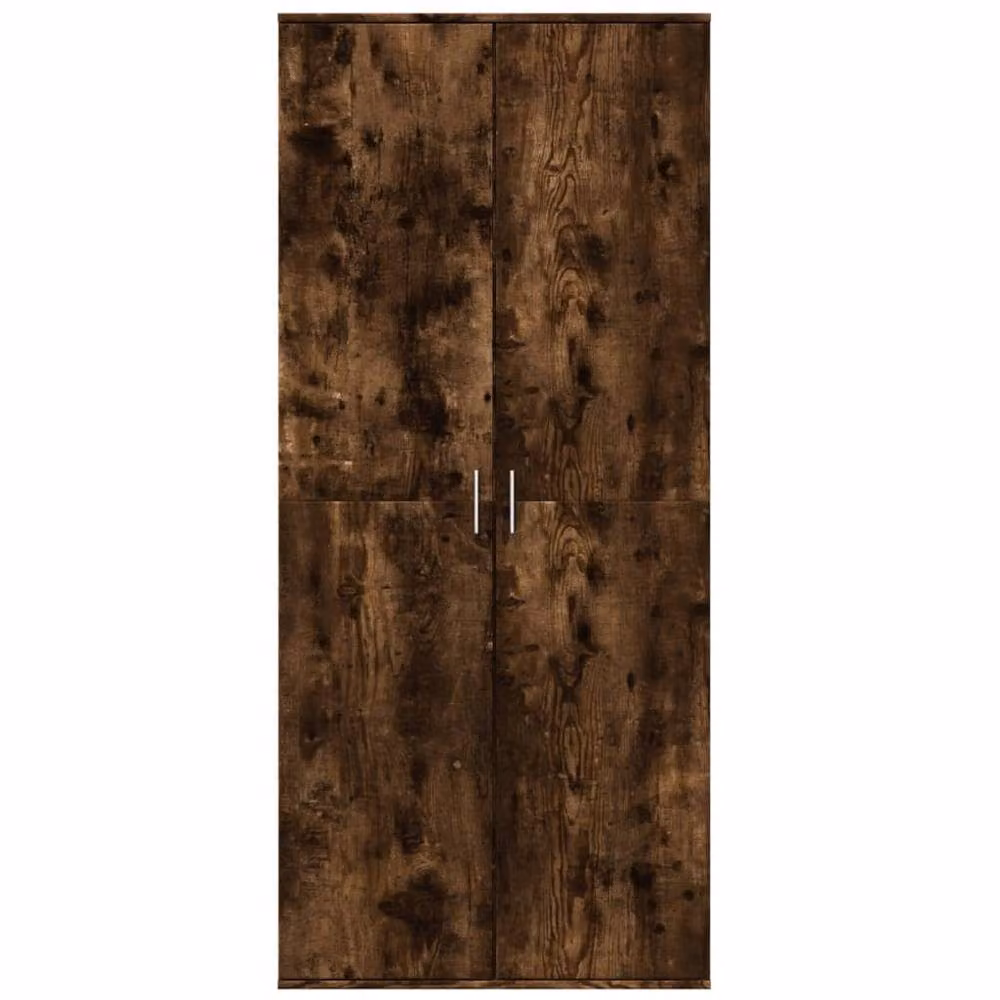 Berkfield Home Smoked Oak Highboard in Brown, W/D/H: 80 x 35 x 180 cm – 3