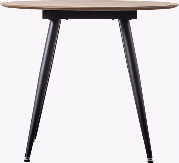 Perch & Parrow Round-Up Oak Dining Table in Brown