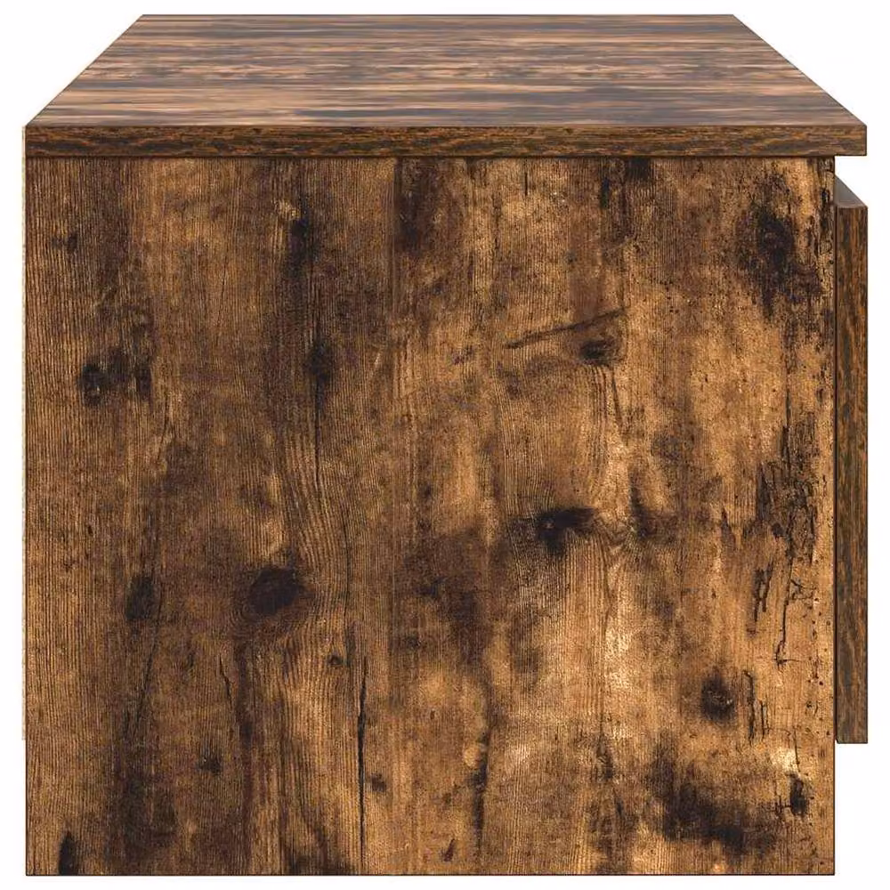 Berkfield Home Smoked Oak TV Cabinet in Brown, W/D/H: 140 x 40 x 35.5 cm – 4