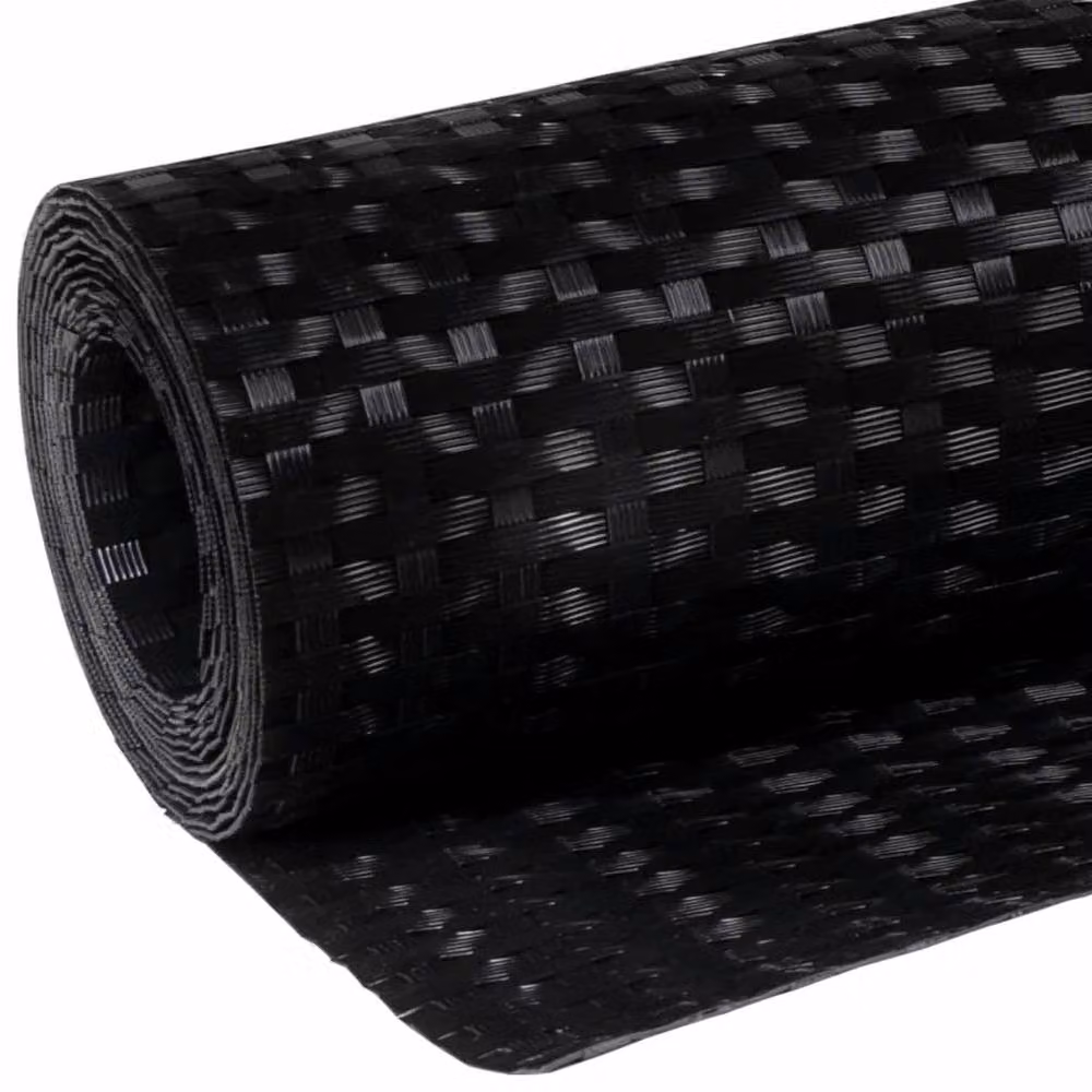 Berkfield Home Black Poly Rattan Balcony Screen, W: 500 cm, H: 90 cm – 5