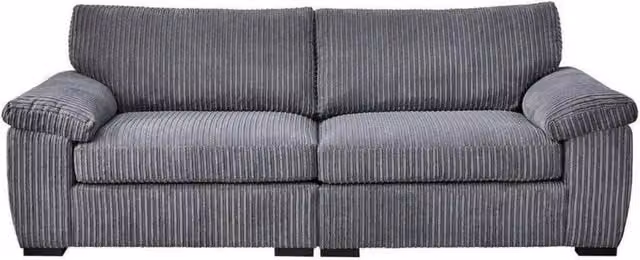 Bliss Furniture Amalfi 3 Seater Split Sofa in Grey Soft Fabric