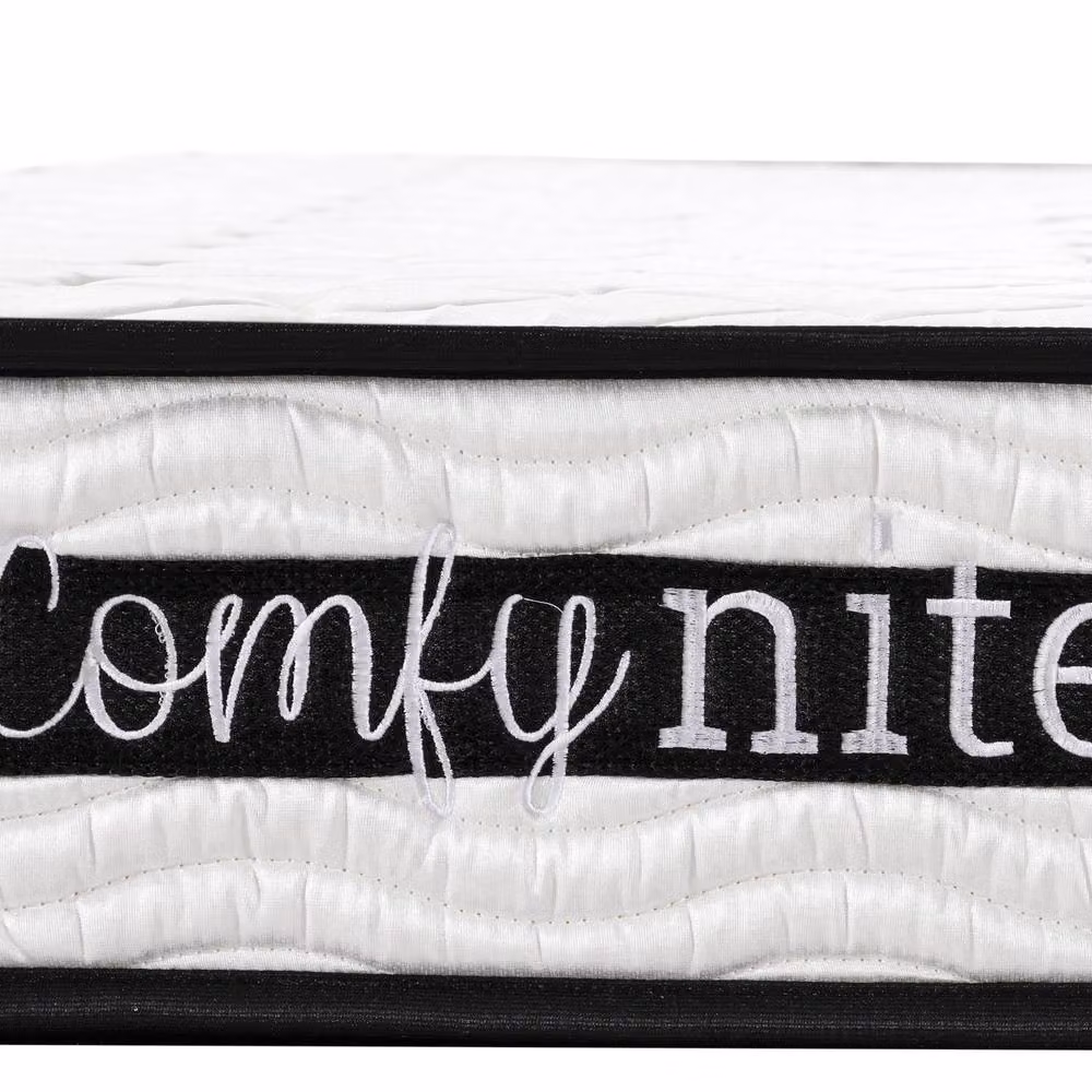 Home Source Bonnell Coil System Quilted Mattress, White, W/D/H: 90 x 200 x 17 cm – 3