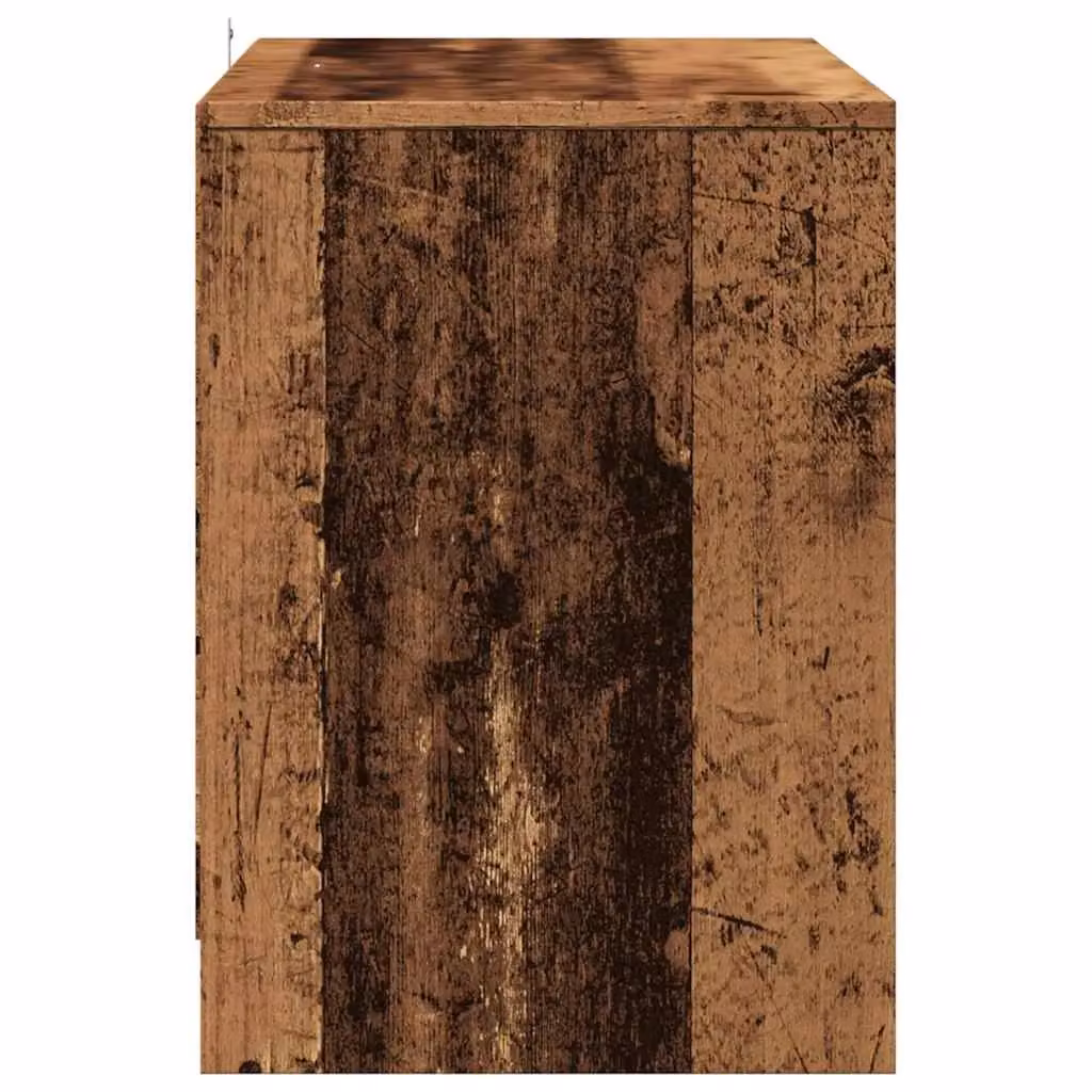 Berkfield Home Rustic TV Cabinet in Brown, W/D/H: 102 x 37.5 x 52.5 cm – 4