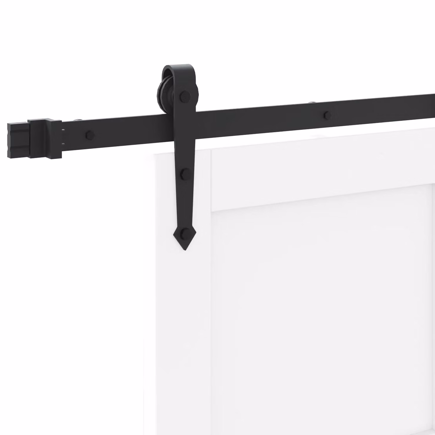 Berkfield Home Modern White Lacquered Solid Pine Sliding Door with Hardware Set W: 83 cm, H: 202 cm – 2