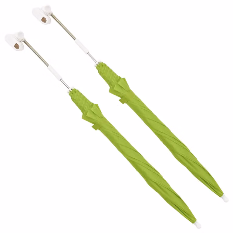 Berkfield Home Camping Chair Parasols, 2 Pack, Green, Diameter: 105 cm