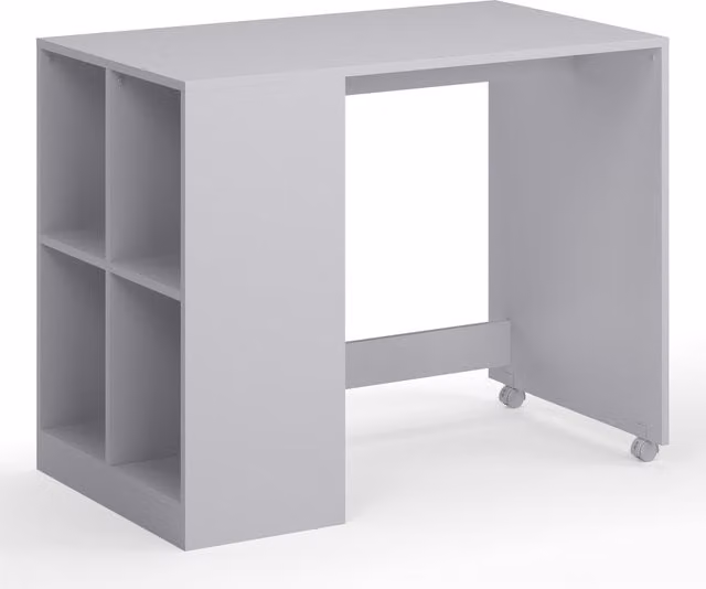 Kidsaw Modern Grey Childrens Storage Desk Unit on Wheels