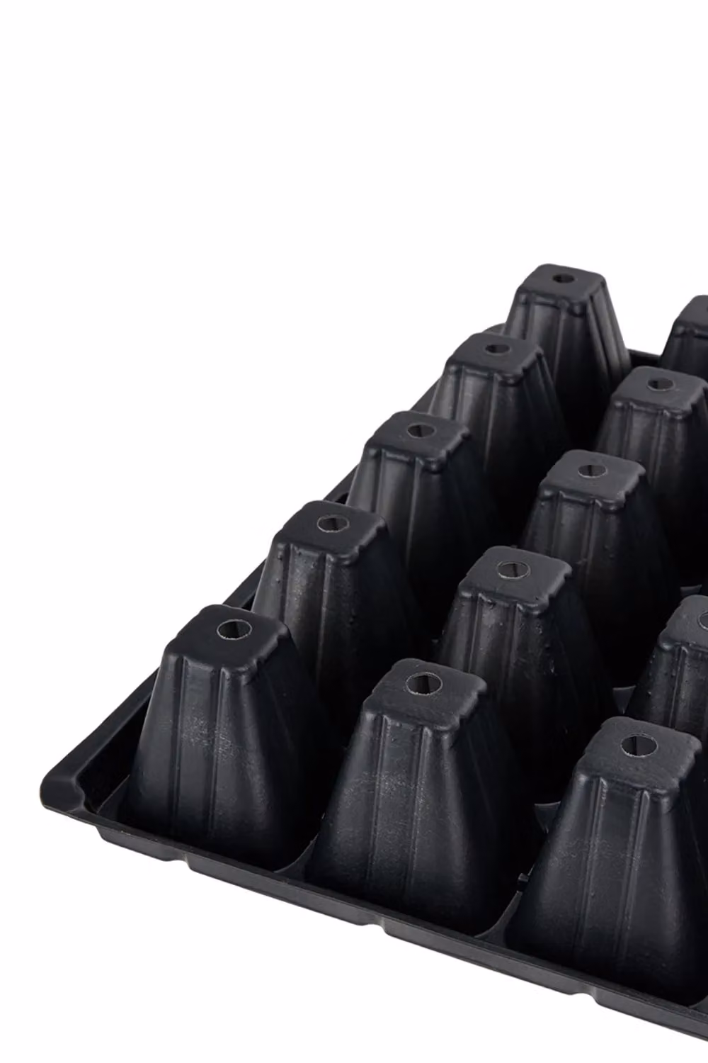 Living and Home 10 Pack of Durable 50 Cell Black Plastic Seedling Trays – 4