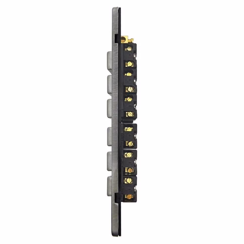 SPETLEK 6 Gang 2 Way On/Off Wall Mounted Light Switch, Grey, W: 520 mm, H: 10000 mm – 3