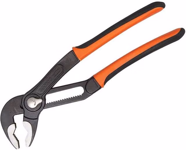 Bahco 7223 Quick Adjust Slip Joint Pliers in Orange and Black