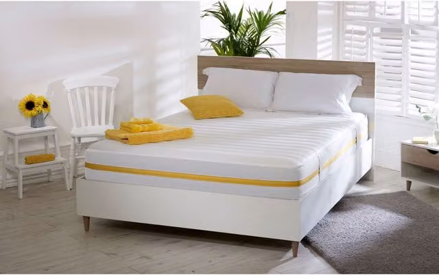 Starlight Beds Lunar Luxe Hybrid Mattress, White, Small Single