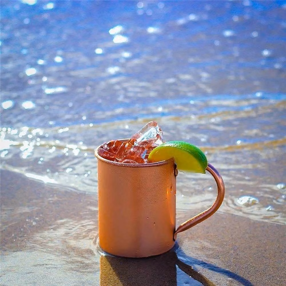 PAWNORA Pure Copper Mug, 450ml, Bronze – 3