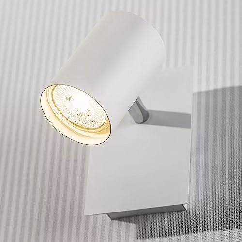 CGC Lighting White Single GU10 Adjustable Aluminium Ceiling Spotlight – 1