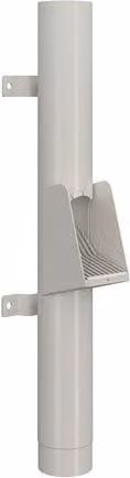Lindab Steel Vandal Reinforced Pipe with Leaf Trap, Antique White, W: 102 mm, L: 0.85 m