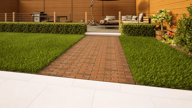Winton Brown Clay Paving Field Tile by PBSL Group, W/D/H: 20.0 x 4.8 x 5.8 cm