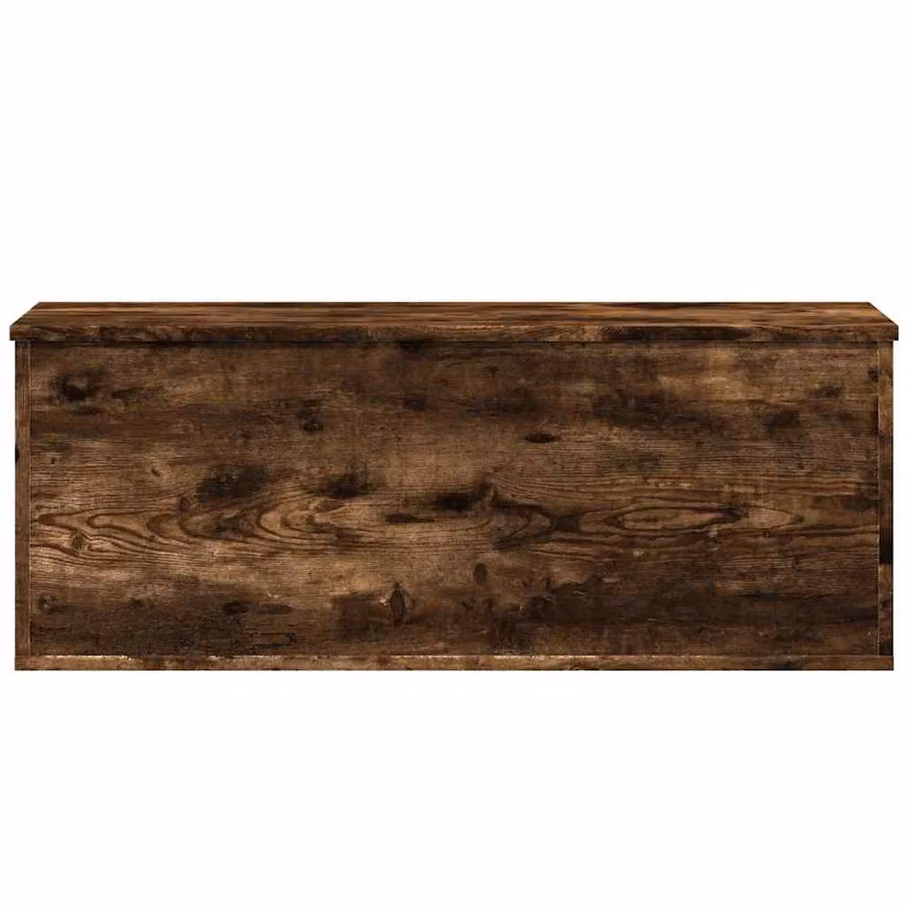 Berkfield Home Smoked Oak Storage Box in Brown, W/D/H: 90 x 35 x 35 cm – 3