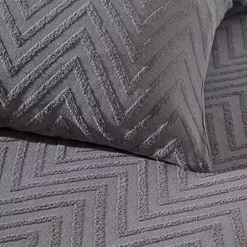 Riva Home Cotton Duvet Cover and Pillowcase Set in Grey Anthracite, W: 180 cm, H: 200 cm – 3