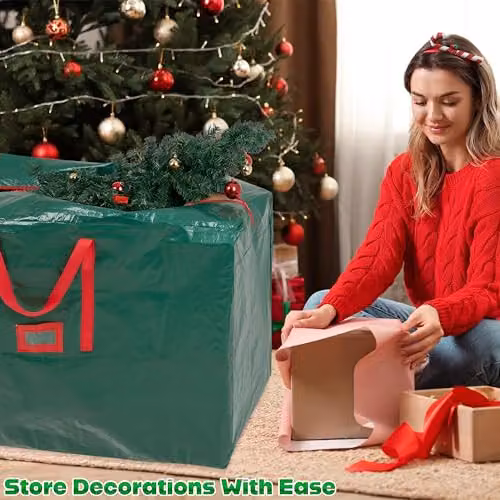 Deco Express Christmas Tree Storage Bag in Green, W/D/H: 38 x 76 x 38 cm – 2