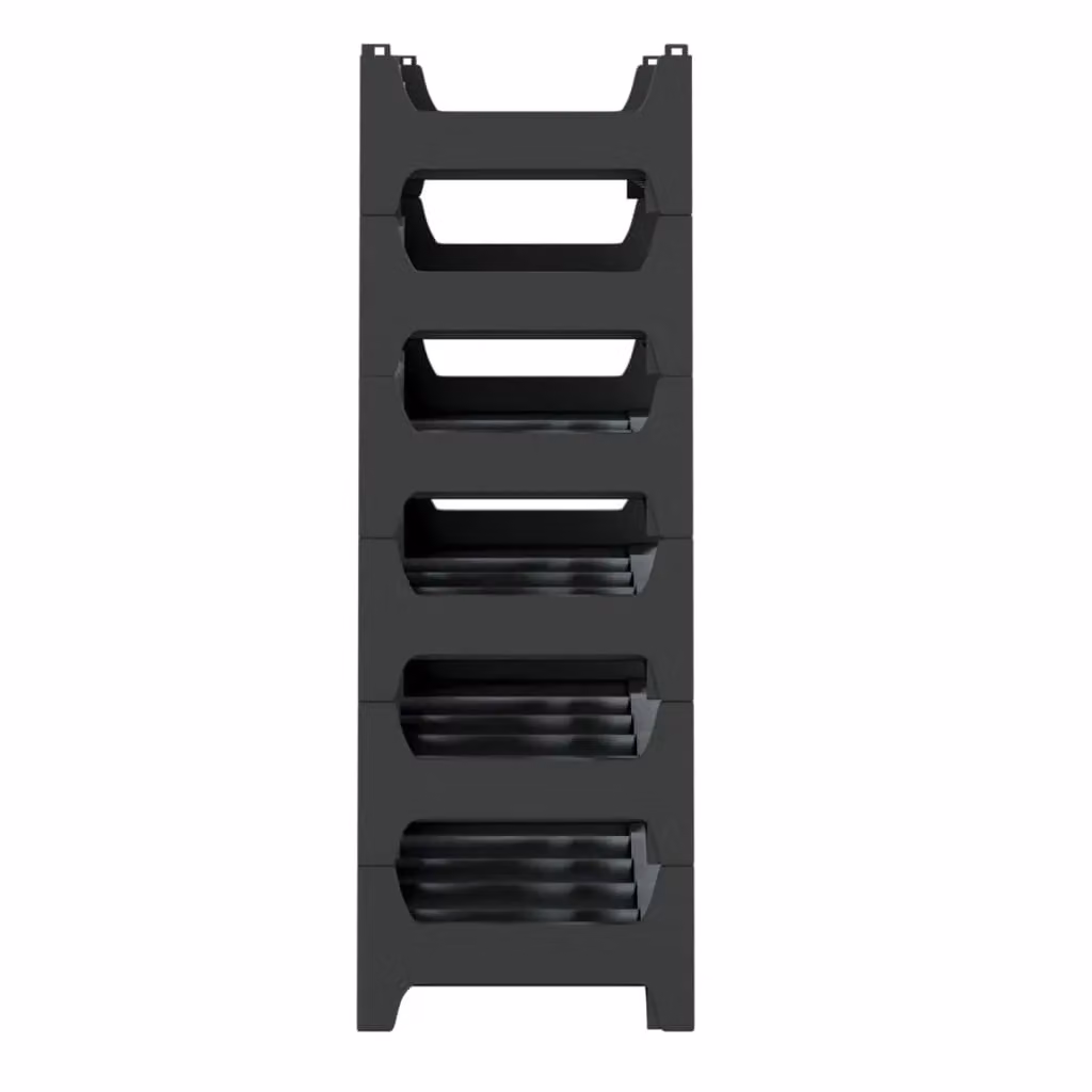 Berkfield Home Stackable Wine Rack for 36 Bottles in Matt Black – 4