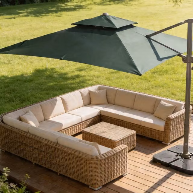 Shatchi Green Parasol Umbrella