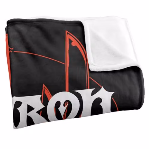 Warner Bros. The Lord of the Rings Sauron Helmet Band Super Soft Fleece Throw Blanket, Multicolour, W: 152 cm, D: 127 cm – 2