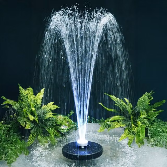 Primrose Multicolour Floating Pond Fountain with RGB LED Lights