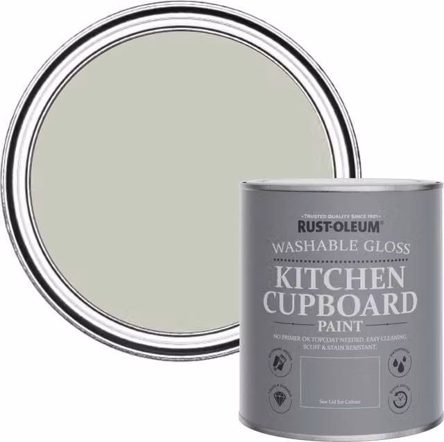 Rust-Oleum Kitchen Cupboard Paint in Gloss Finish, Green, 0.75 l