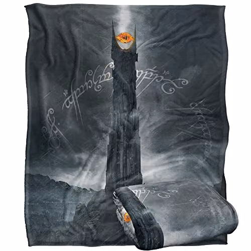 LOGOVISION Multicolour and White Fleece Throw Blanket for Adults, W/D: 152 x 127 cm – 1