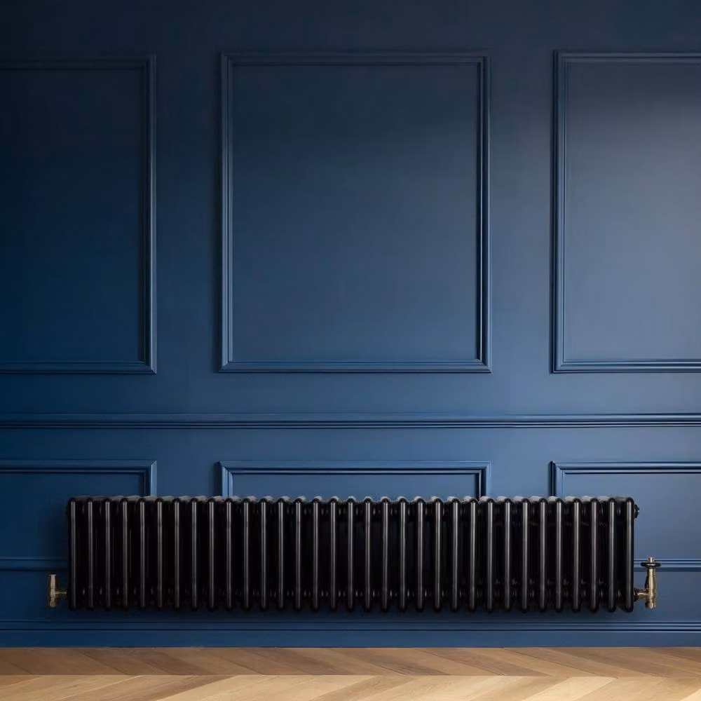 Monstershop Traditional 4 Column Steel Radiator in Black – 4