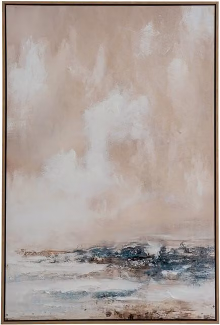 KDMK Abstract Modern Canvas Wall Art in Brown and Multicolour