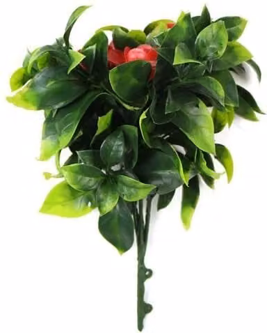 Leaf UK UV Resistant Red Artificial Flower Bush 30 cm