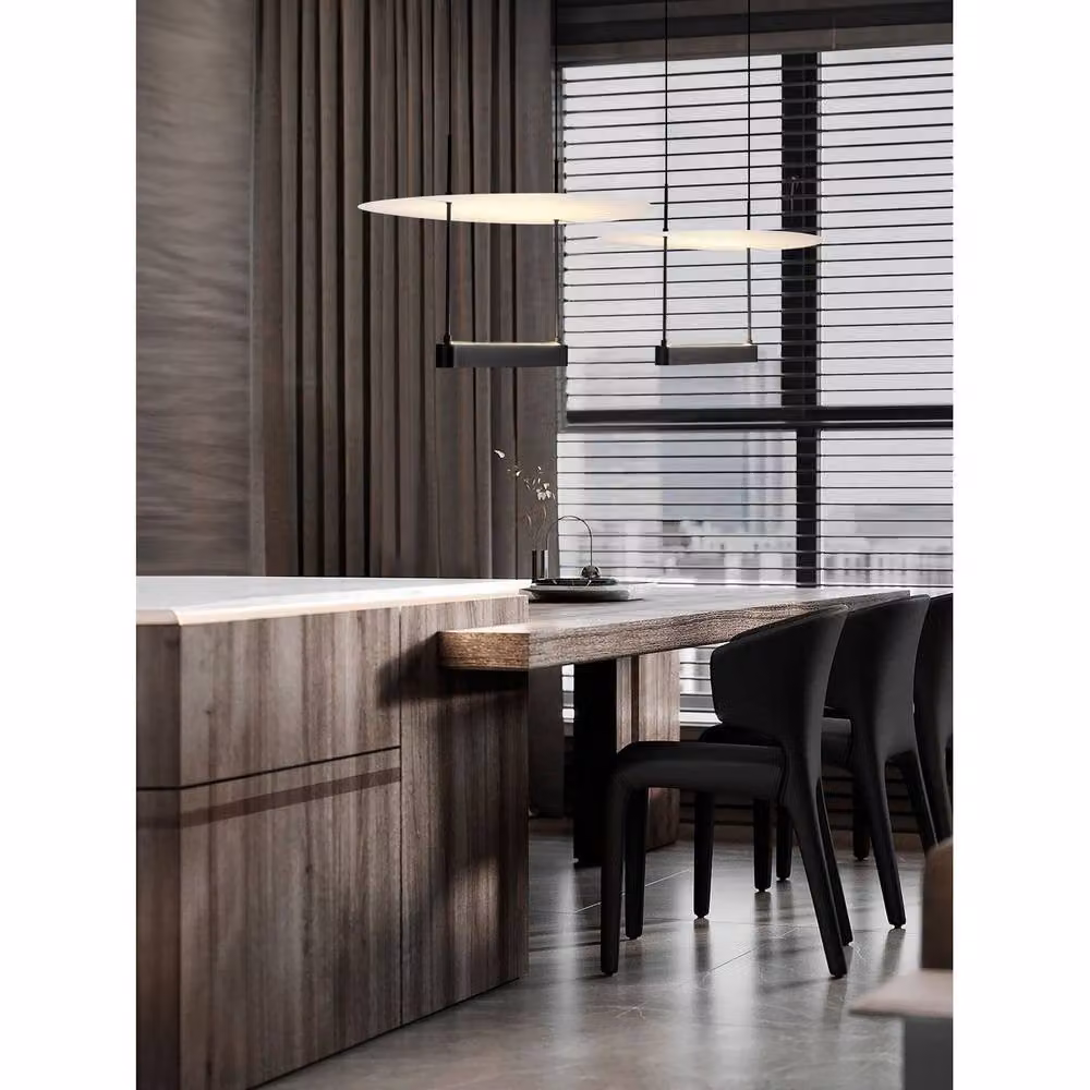 Netlighting Diona 40cm Dimmable LED Pendant Light in Black and White, 29W, 1650lm – 2