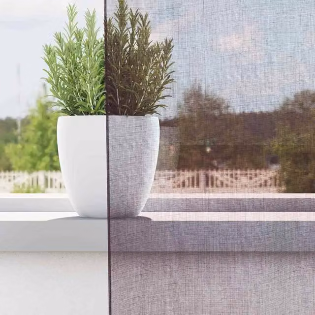 Berkfield Home Purple Voile Fabric Panel Curtains with Eyelets, 2 Pack, W: 140 cm, H: 300 cm – 1