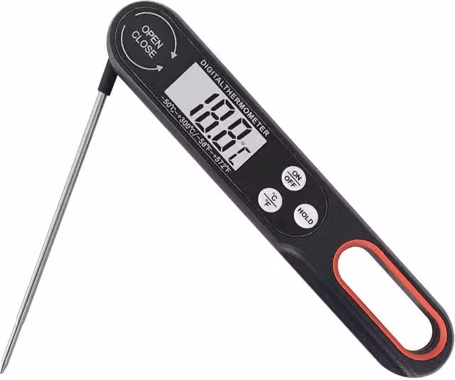 KAV Digital Instant Read Meat Thermometer in Black – 1