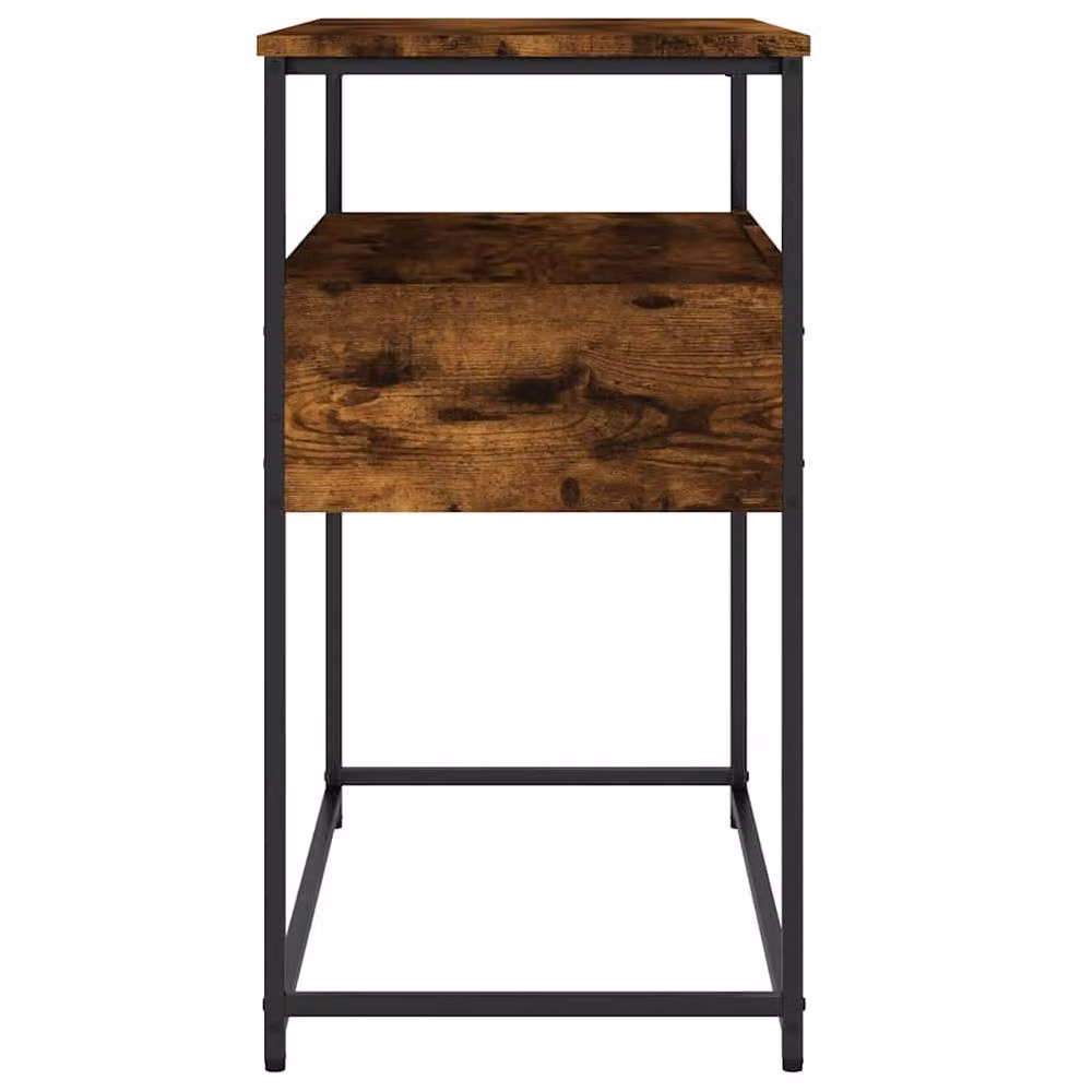 Berkfield Home Decorative Console Table in Smoked Oak Brown, W/D/H: 75 x 40 x 75 cm – 4