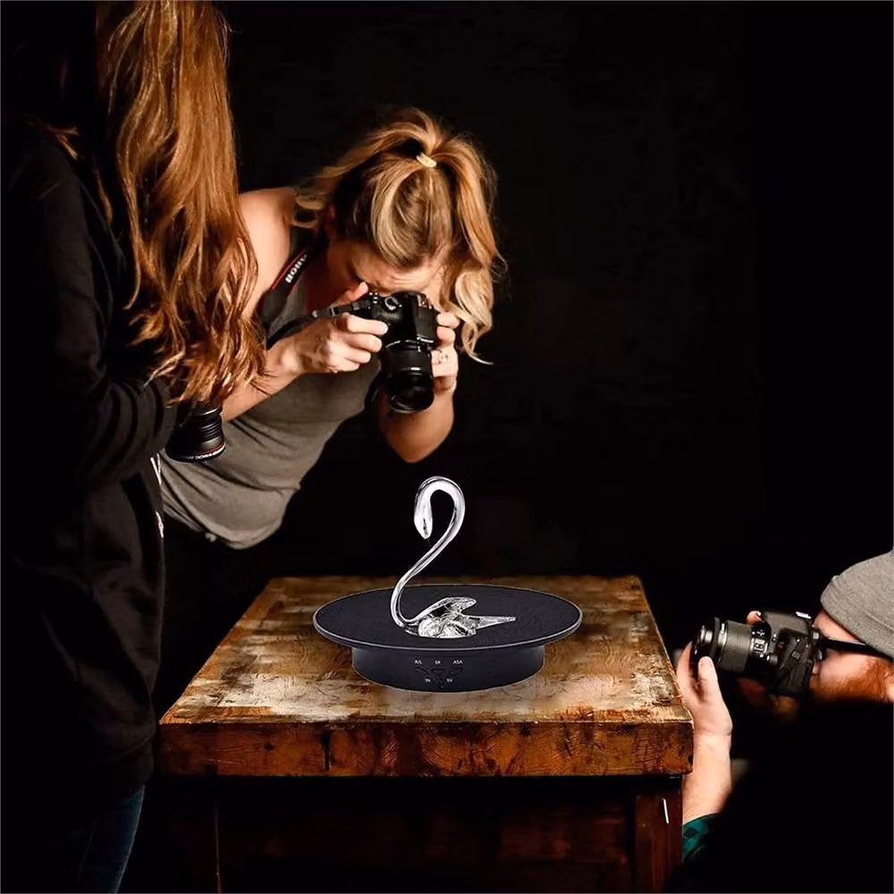 Nordara 360 Degree Electric Rotating Photography Display Turntable in Black – 3