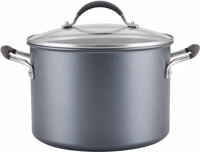Circulon ScratchDefense Extreme Non Stick Stockpot with Lid, Grey, 7.6L