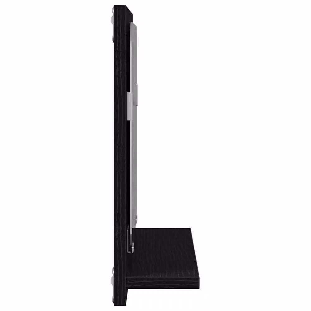 Berkfield Home Black Oak Rectangular Bathroom Wall Mirror W/D/H: 40 x 10.5 x 37 cm – 4