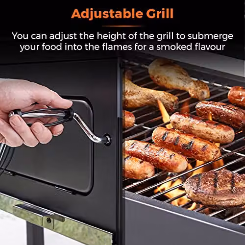 Tower Ignite Duo XL Charcoal BBQ Grill with Thermometer, Black – 2