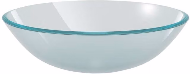 Berkfield Home Round Frosted White Tempered Glass Countertop Basin, Diameter: 42 cm, Height: 13 cm